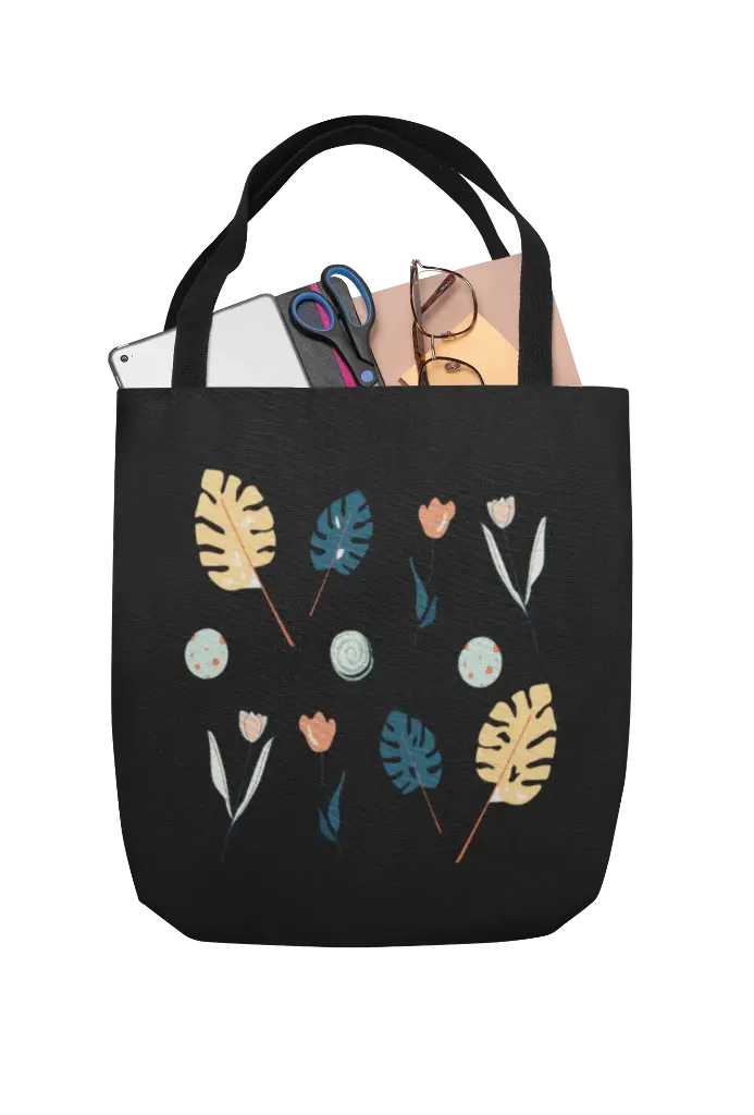Tropical Leaf Women Handbag Set