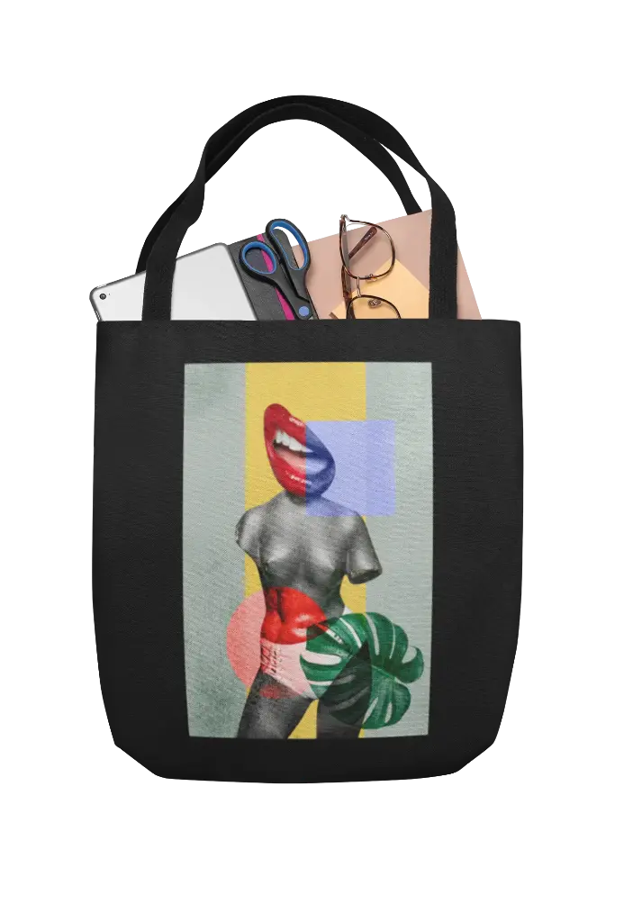 Terra Lips Abstract Women's Handbag Set 