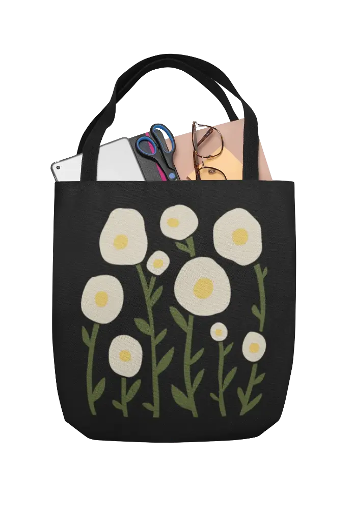 Abstract Flowers Art Women's Handbag Set