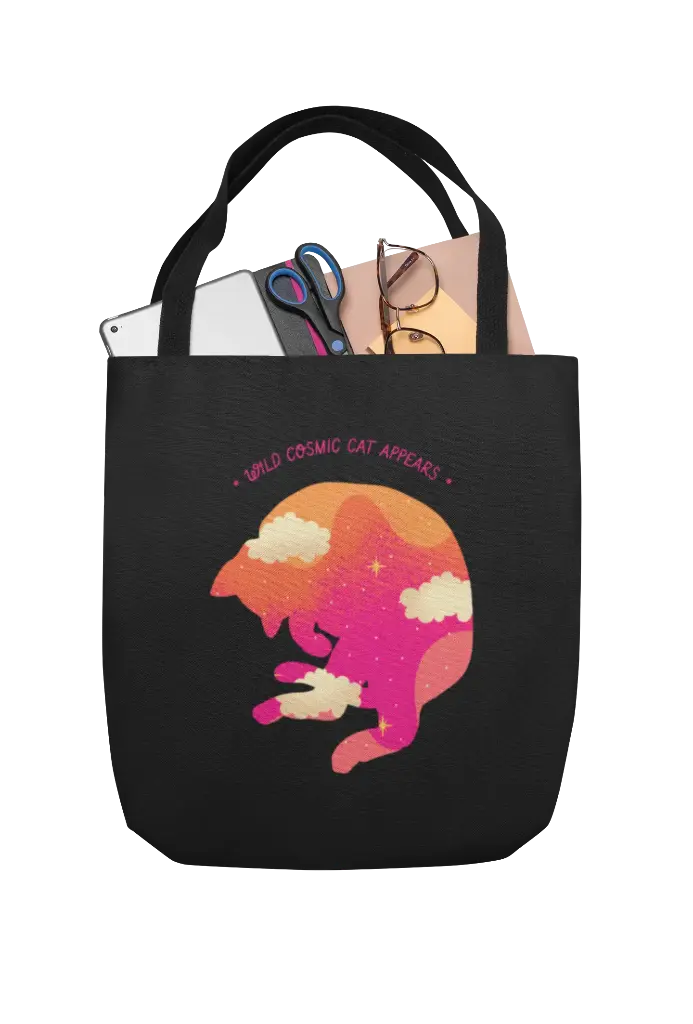 Wild Comic Cat Women's Handbag Set