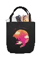 Wild Comic Cat Women's Handbag Set