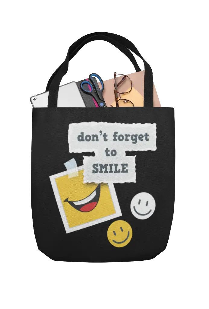 Don't Forget to SMILE Women's Handbag Set