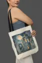 Watercolor Moon Women Handbag Set
