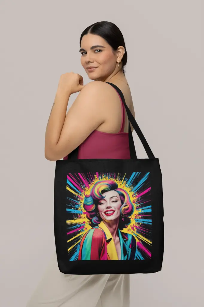 Portrait Pop Art Women Handbag Set
