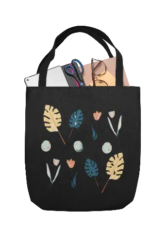 Tropical Leaf Women Handbag Set